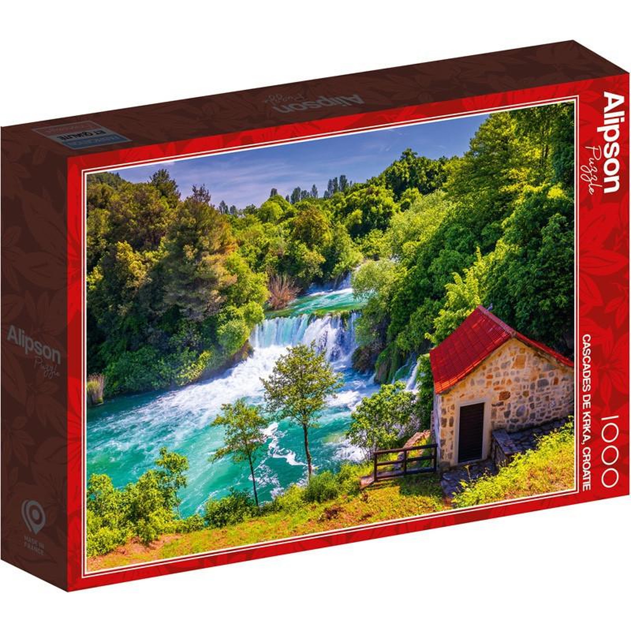 ALIZE Puzzle 1000 pièces Cascade de Krka – Paysage naturel – Adulte – Alizé