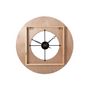 Voir la diapositive 2 : Paris Prix Horloge Murale Déco  Sodi  60cm Naturel & Noir
