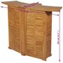 Voir la diapositive 6 : VIDAXL Table pliable de bar 155x53x105 cm Bois de teck solide