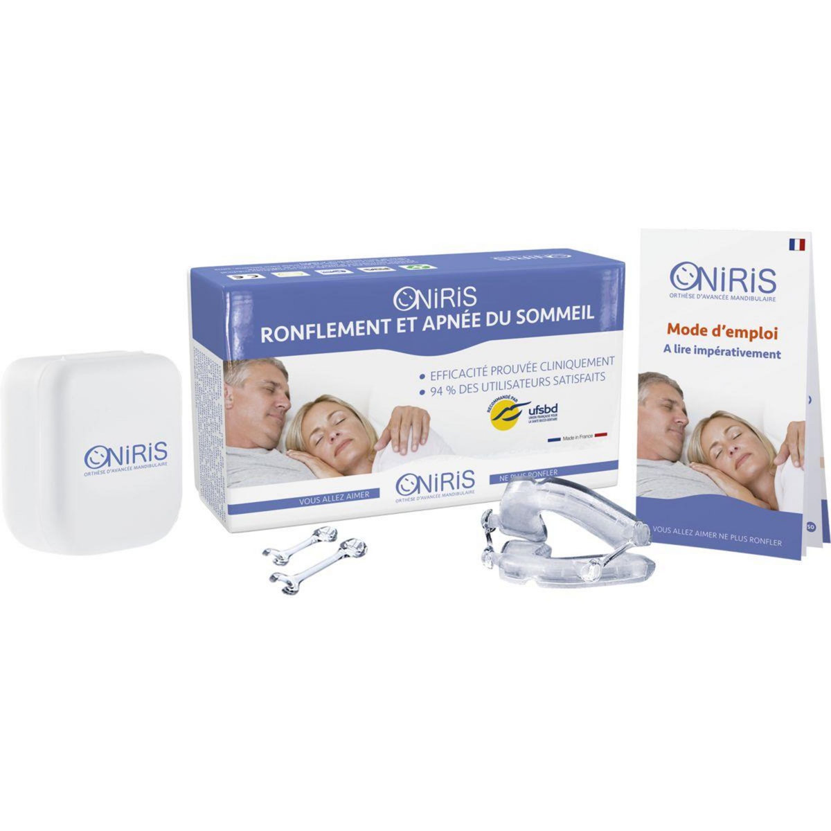 ONIRIS Orthèse anti ronflement d'avancée mandibulaire