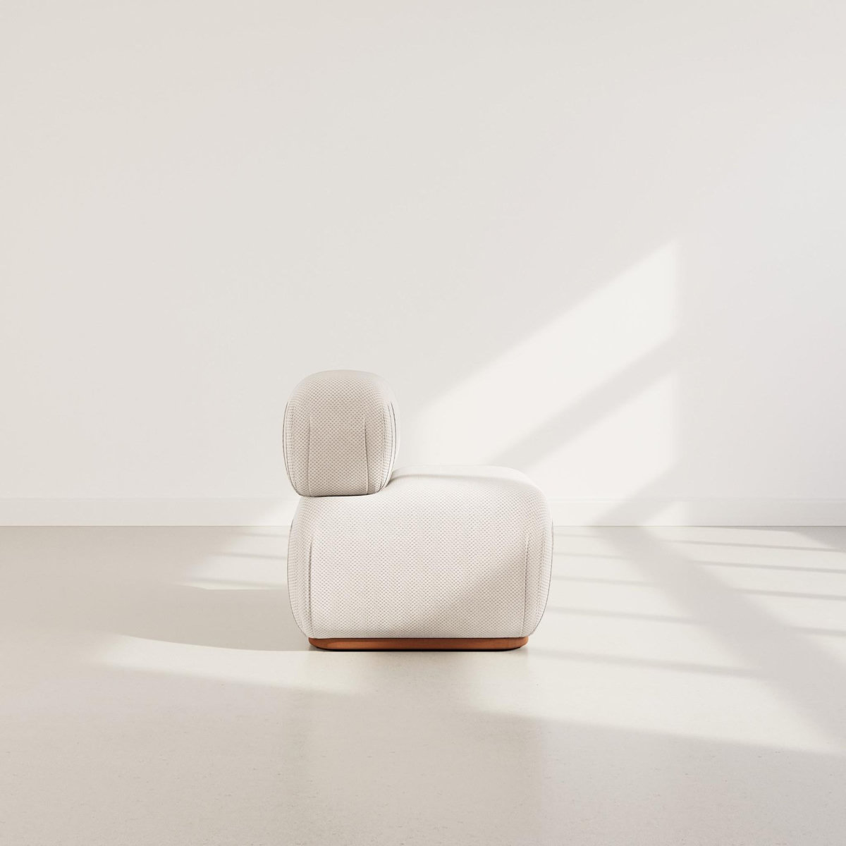 LISA DESIGN Penelope - module d'assise en velours texturé