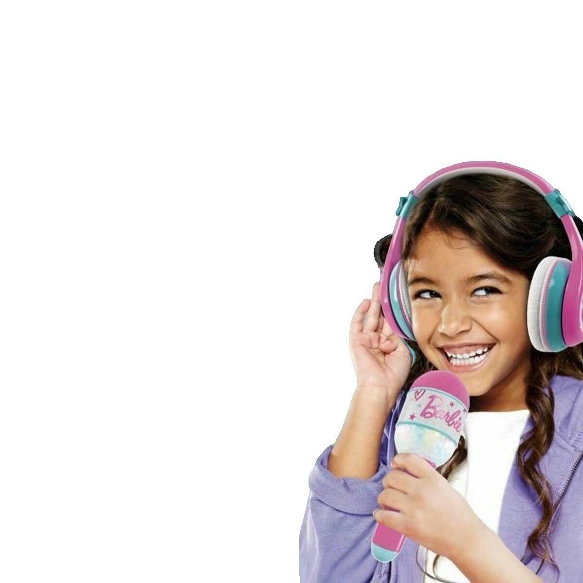 Liscianigiochi Casque et Microphone Bluetooth Barbie Lisciani Rose