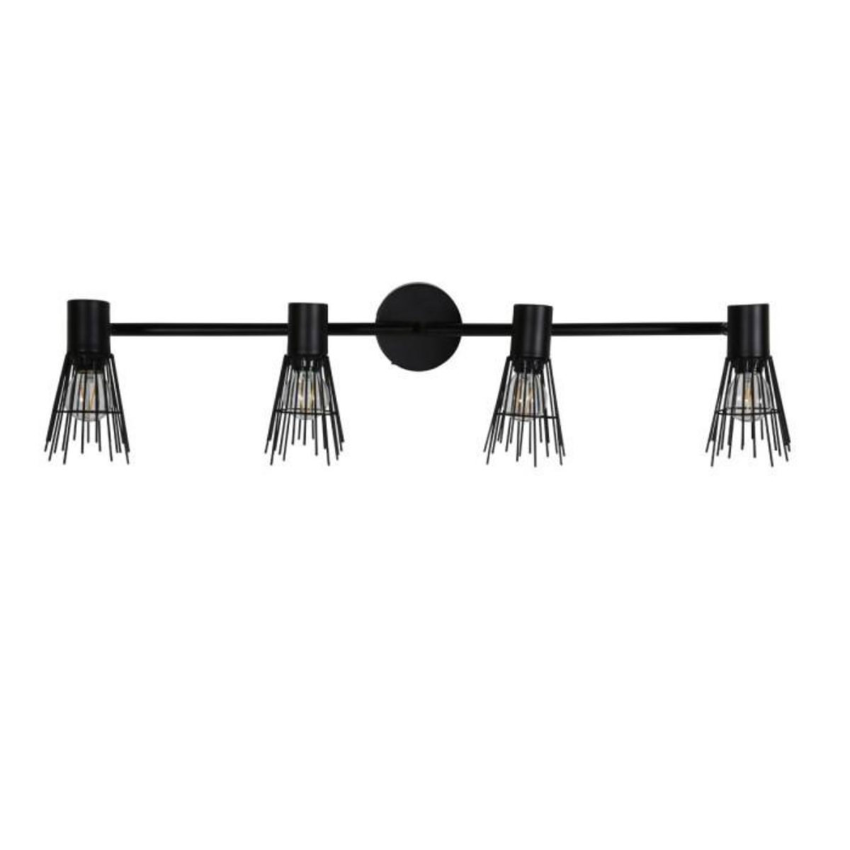 Paris Prix Applique Murale 4 Spots  Pico  70cm Noir