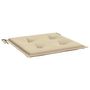 Voir la diapositive 5 : VIDAXL Coussins de chaise jardin lot de 6 beige 50x50x4cm tissu oxford