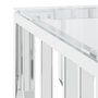 Voir la diapositive 5 : VIDAXL Table basse 80x80x40 cm acier inoxydable et verre