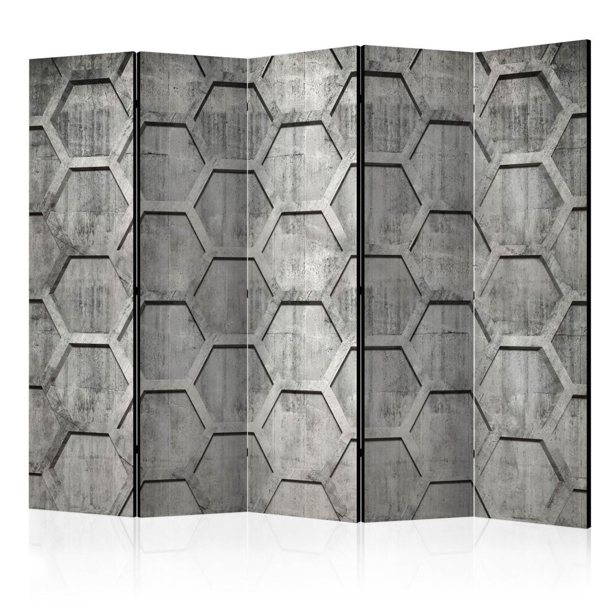 Paris Prix Paravent 5 volets  platinum cubes  172x225cm