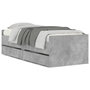 Voir la diapositive 2 : VIDAXL Cadre de lit sans matelas gris beton 75x190 cm