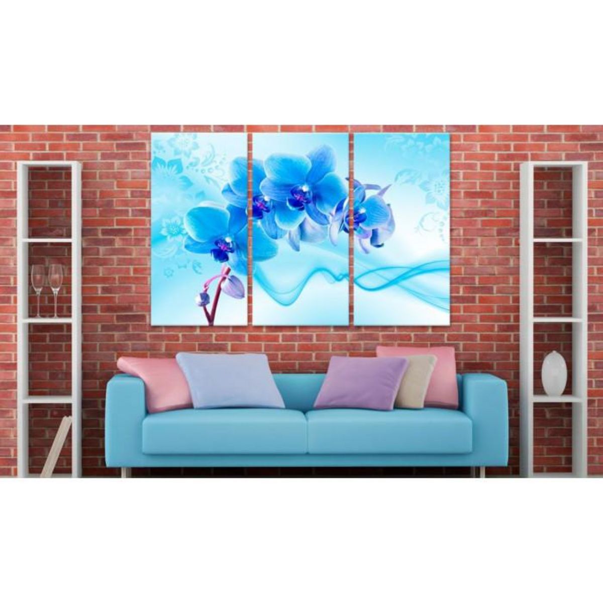 Paris Prix Tableau Imprimé  Ethereal Orchid Blue