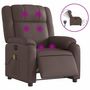Voir la diapositive 2 : VIDAXL Fauteuil de massage inclinable electrique marron similicuir