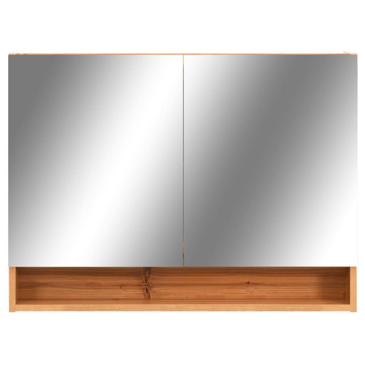 VIDAXL Armoire a miroir de salle de bain LED Chene 80x15x60 cm MDF