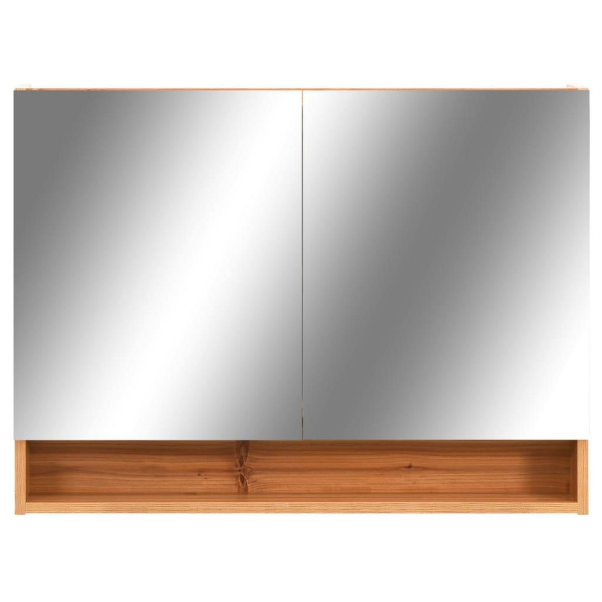 VIDAXL Armoire a miroir de salle de bain LED Chene 80x15x60 cm MDF