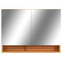 Voir la diapositive 4 : VIDAXL Armoire a miroir de salle de bain LED Chene 80x15x60 cm MDF