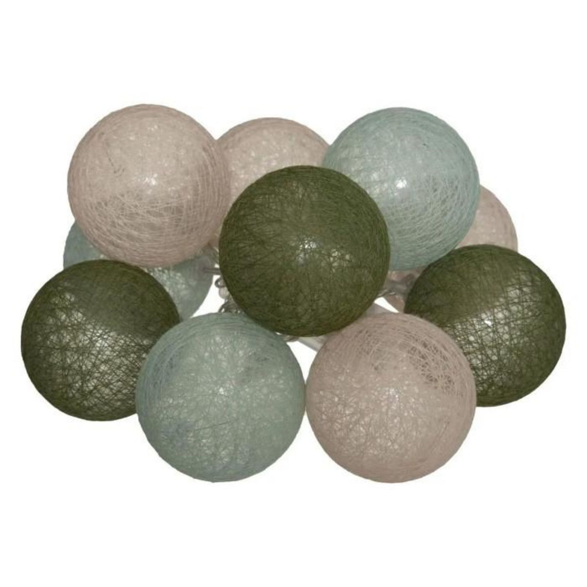 ATMOSPHERA Guirlande Led 10 Boules  Army  165cm Multicolore