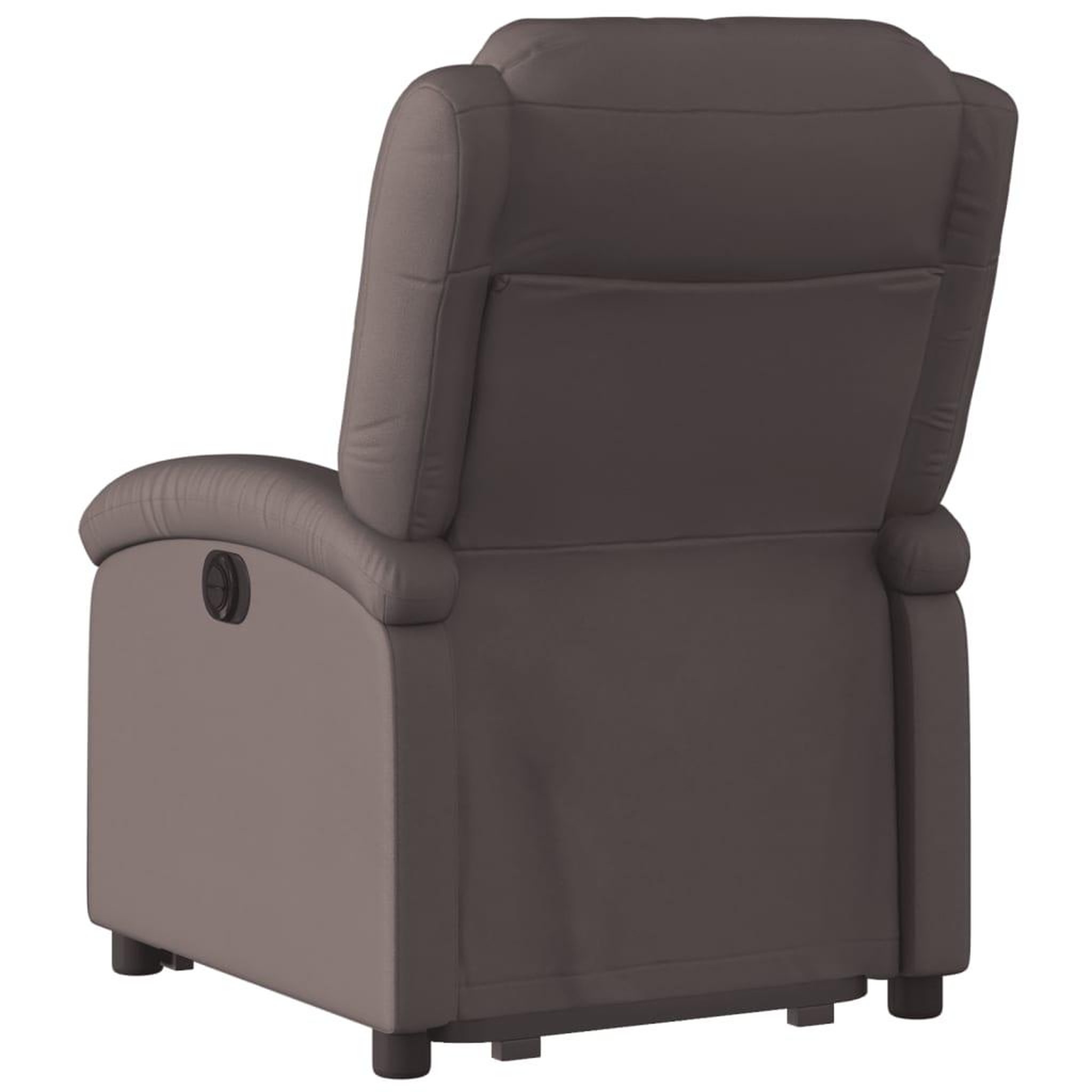 Voir la diapositive 5 : VIDAXL Fauteuil inclinable marron fonce cuir veritable