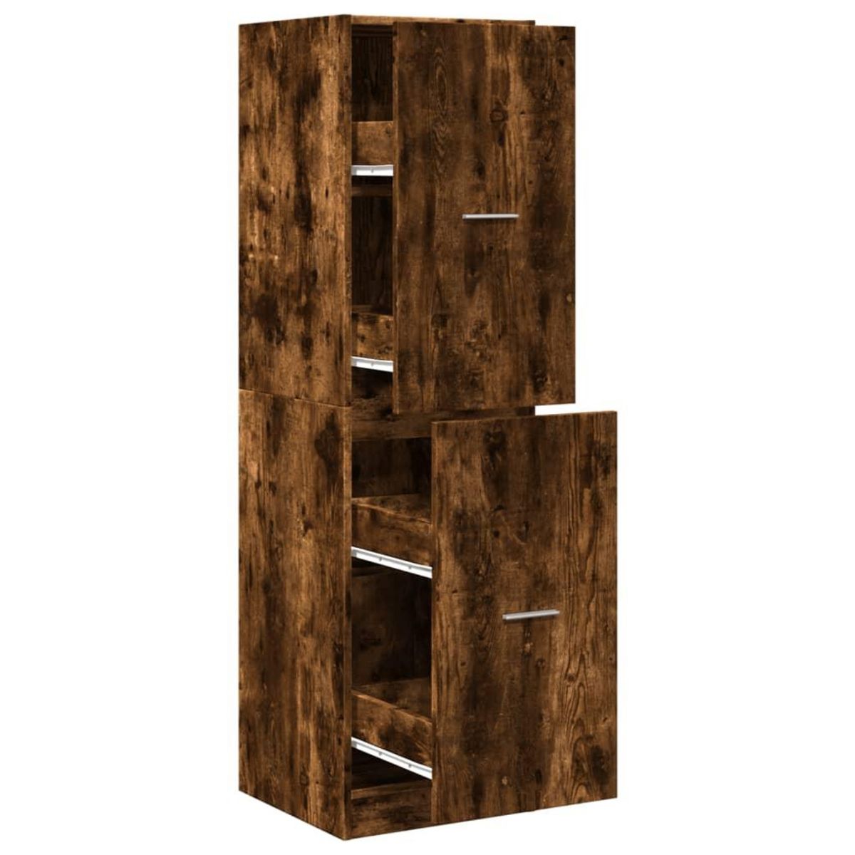 VIDAXL Armoire d'apothicaire chene fume 40x41x144,5 cm bois ingenierie