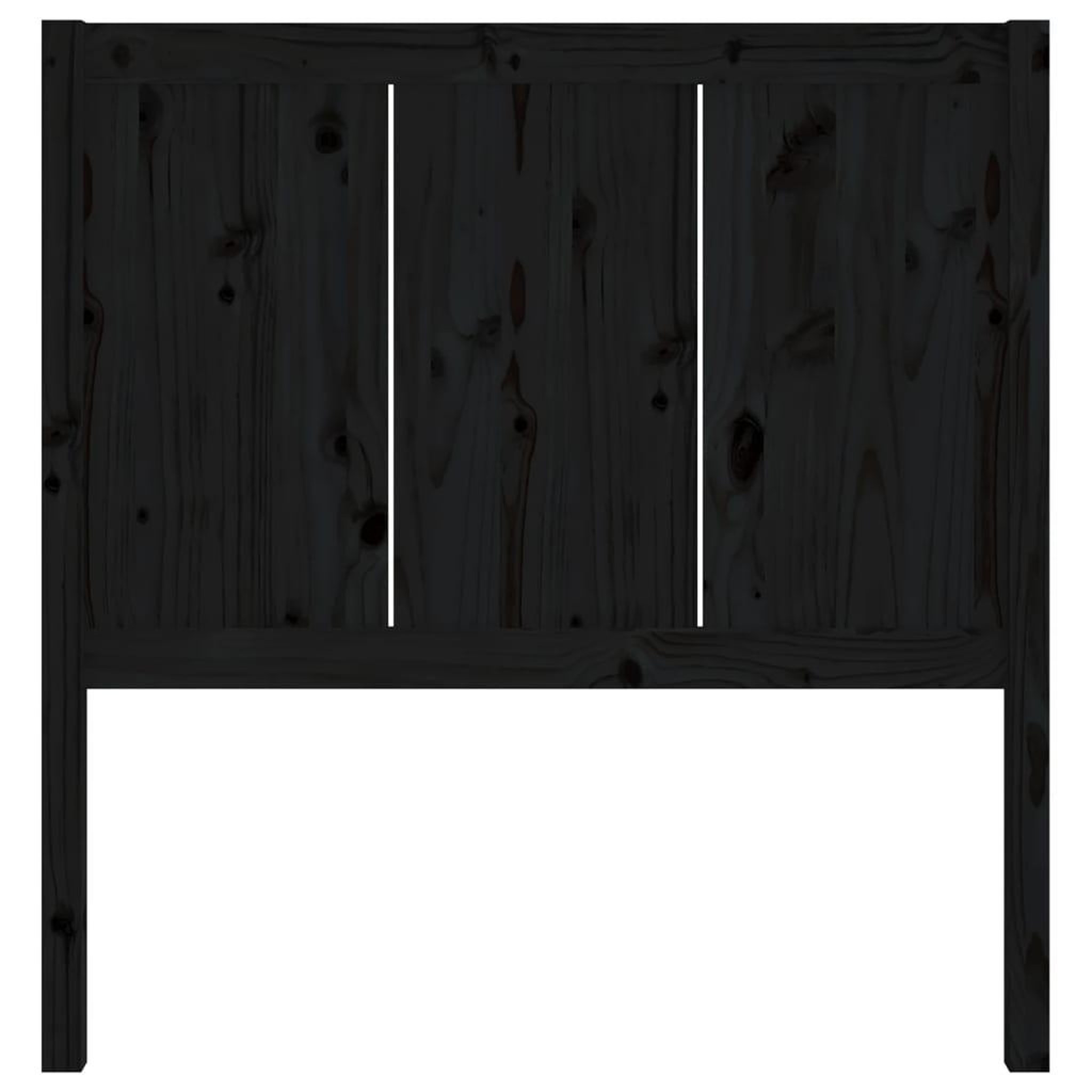 Voir la diapositive 4 : VIDAXL Tete de lit Noir 95,5x4x100 cm Bois massif de pin
