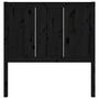 Voir la diapositive 4 : VIDAXL Tete de lit Noir 95,5x4x100 cm Bois massif de pin