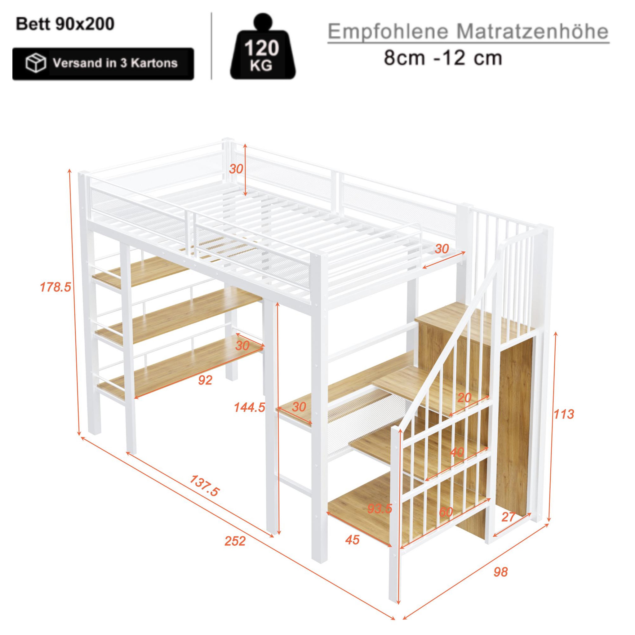 Voir la diapositive 3 : MERAX Lit mezzanine
