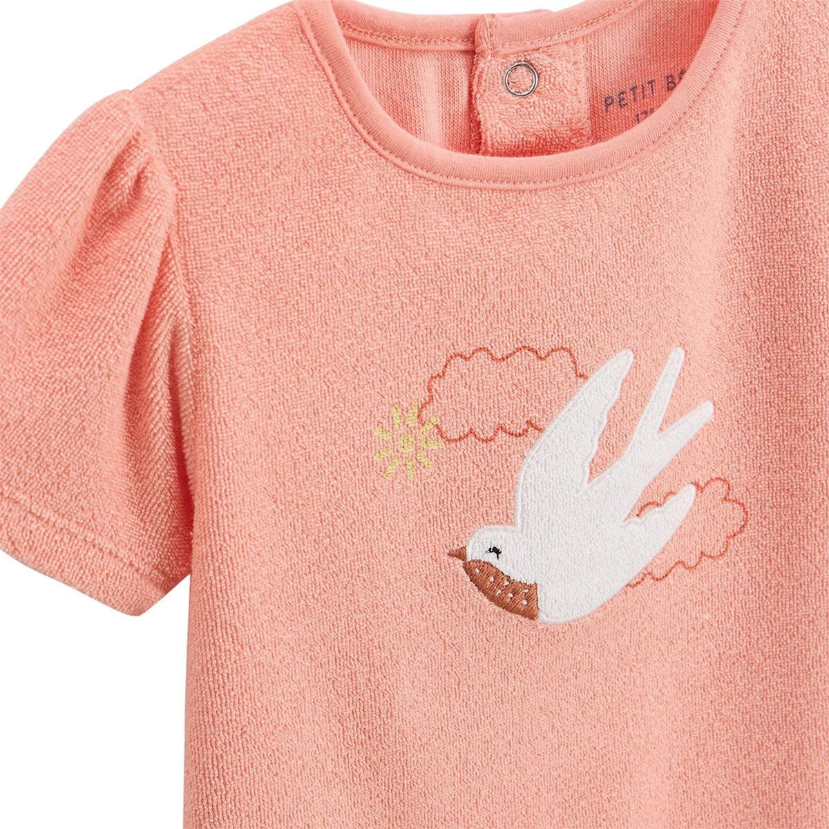 Petit Béguin Ensemble enfant t-shirt et short en éponge Honfleur