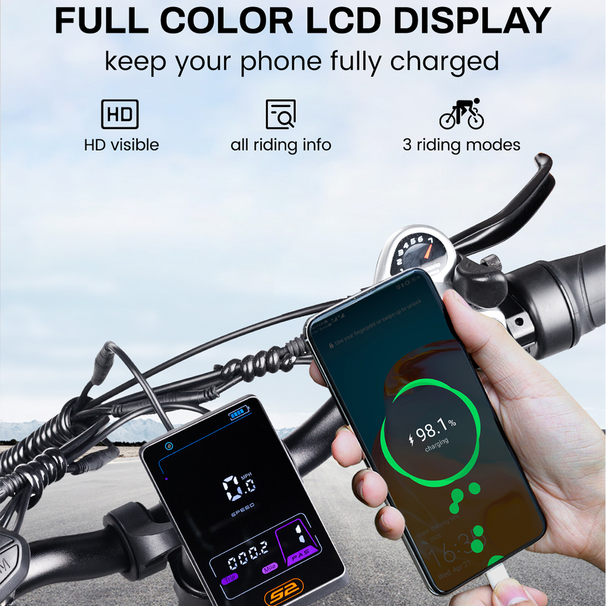 Voir la diapositive 5 : VITILAN Vélo électrique pliable Vitilan U7 2.0 - 20 pouces - Cadre ouvert - 48 V 20 Ah