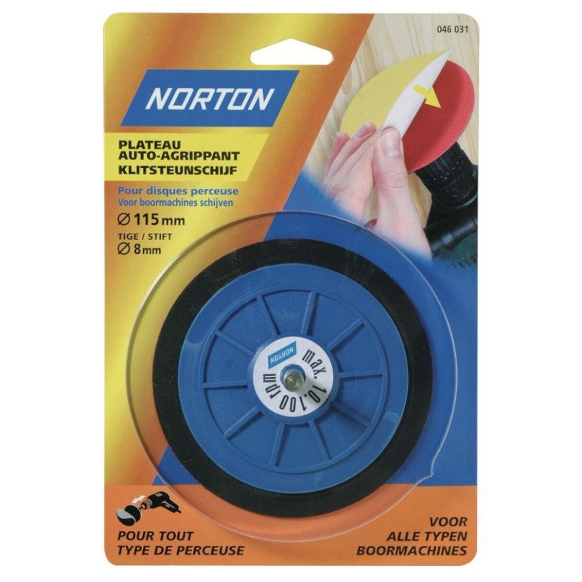 Norton Plateau de ponçage Ø 125 mm pour perceuse