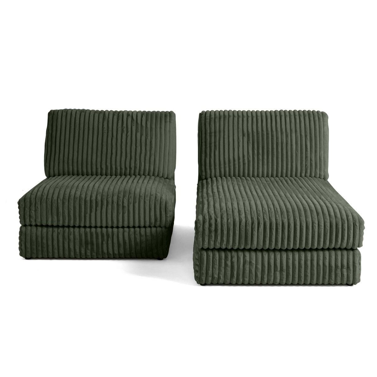 LISA DESIGN Jasper - canapé d'angle modulable 3 places - en fausse fourrure côtelée