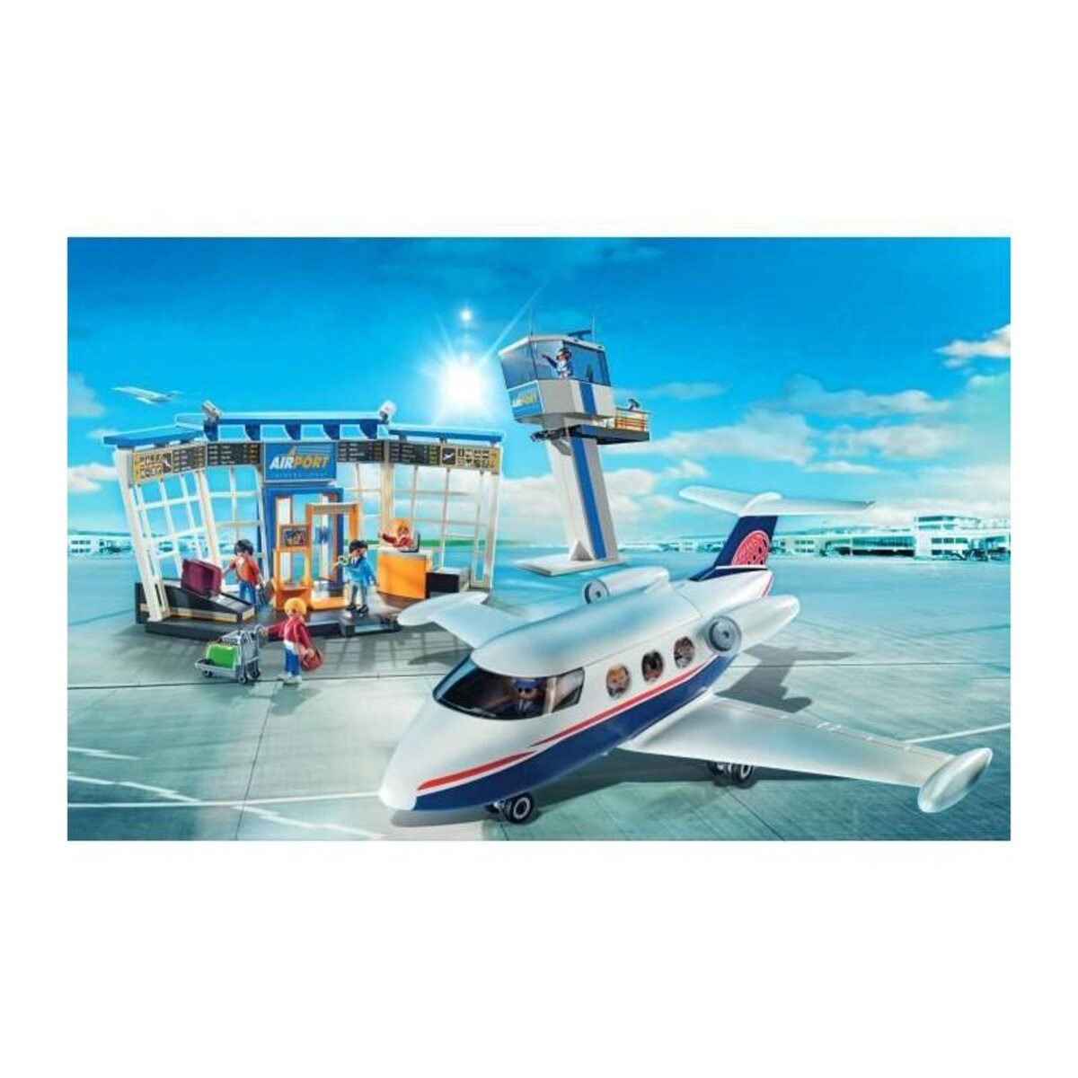 PLAYMOBIL Jeu Playmobil Aéroport avec avion