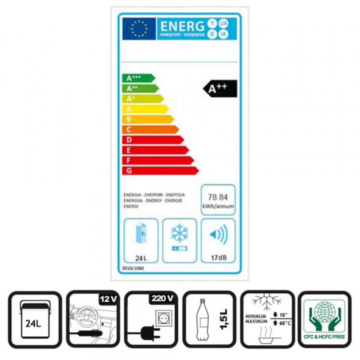 SCHNEIDER Glacière électrique de voiture chaud/froid 24L - 12V/220V