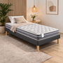 Voir la diapositive 1 : PROVENCE LITERIE Ensemble Sommier Tapissier et Matelas Ferme Très Respirant