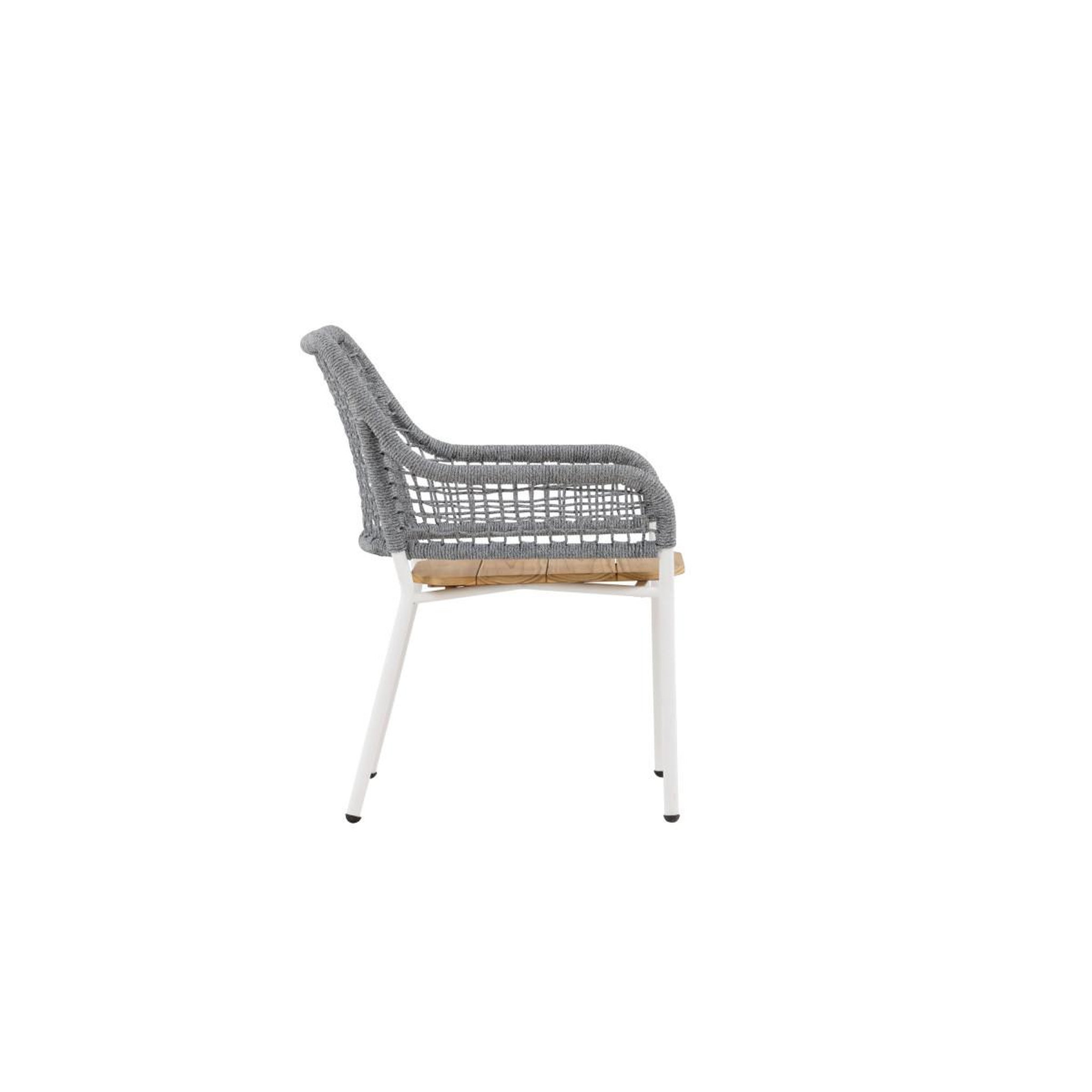 Voir la diapositive 2 : Paris Prix Chaise de jardin  amora  88cm gris