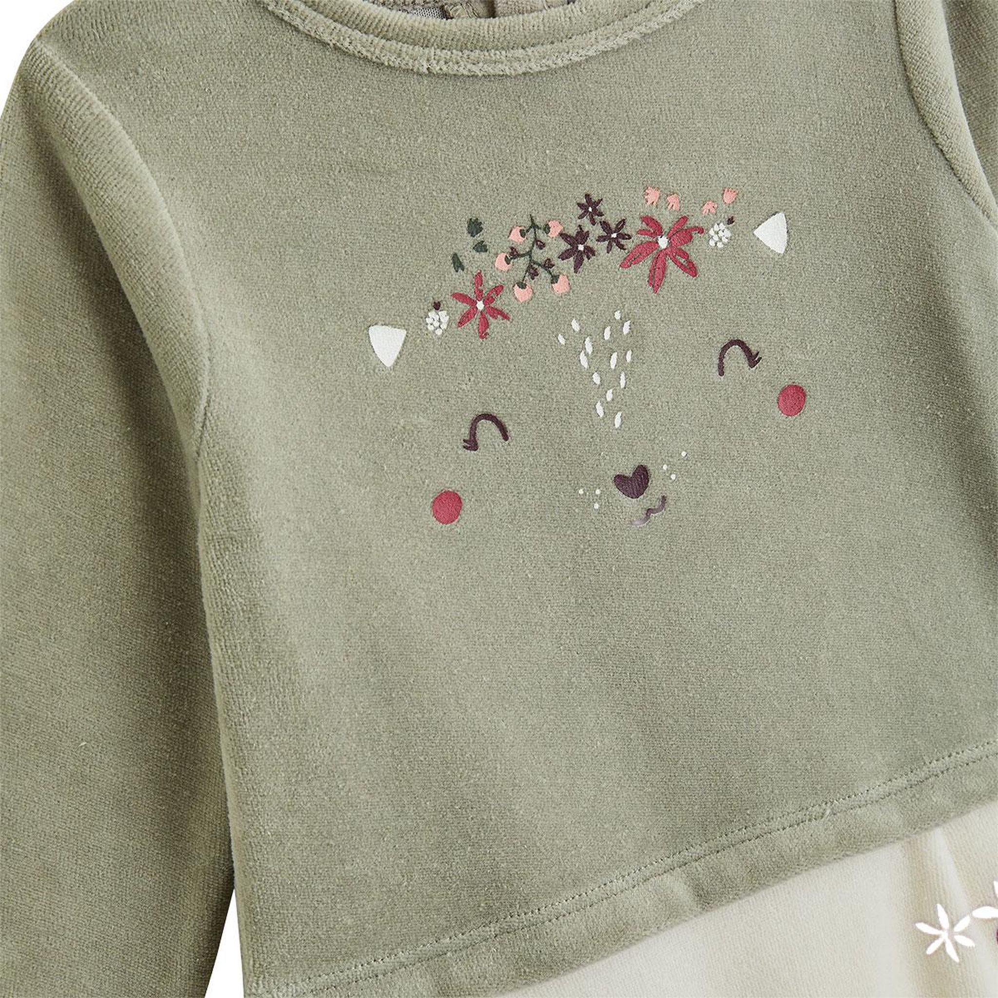 Voir la diapositive 3 : PETIT BEGUIN Pyjama bébé en velours Misti