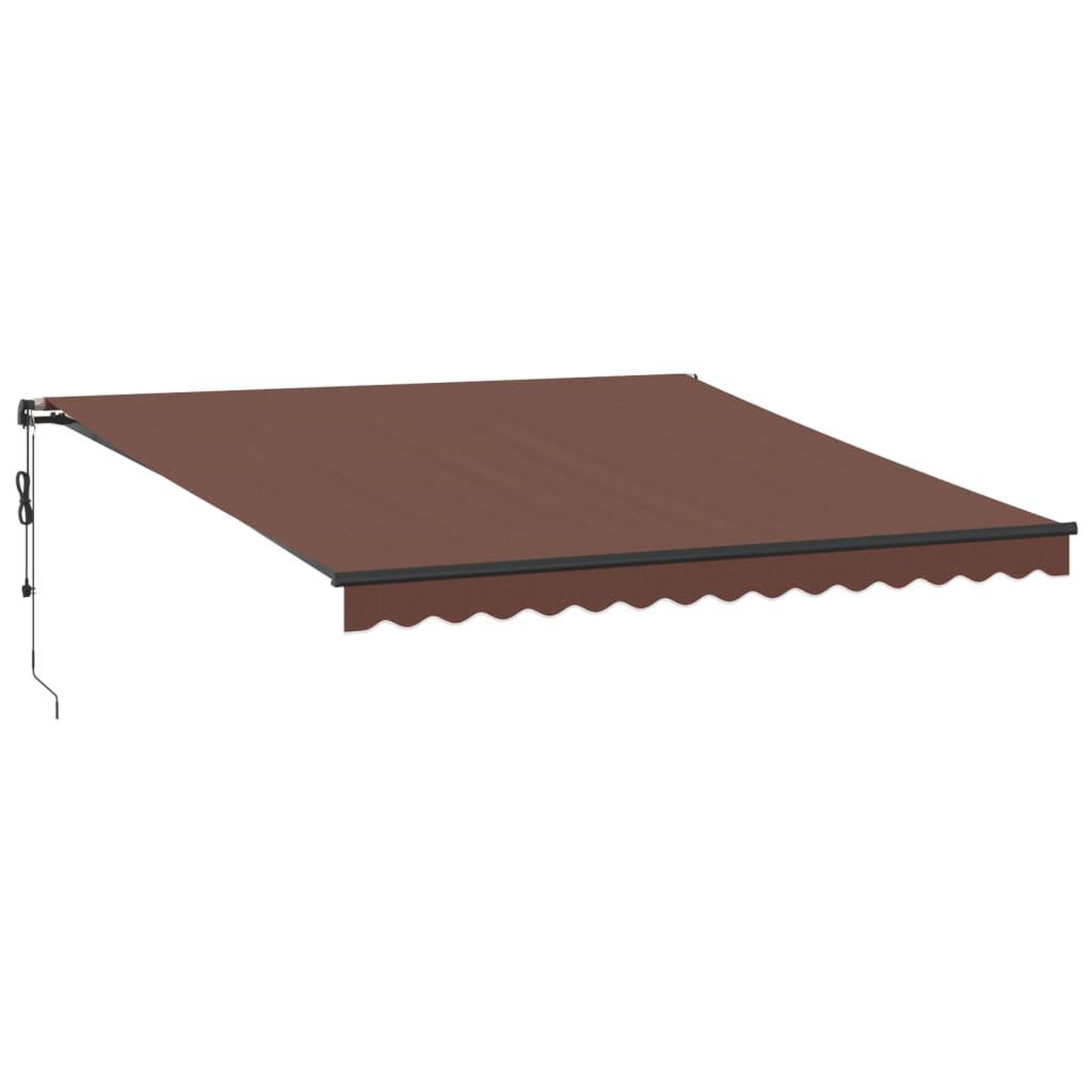 Voir la diapositive 2 : VIDAXL Auvent retractable automatique marron 400x350 cm