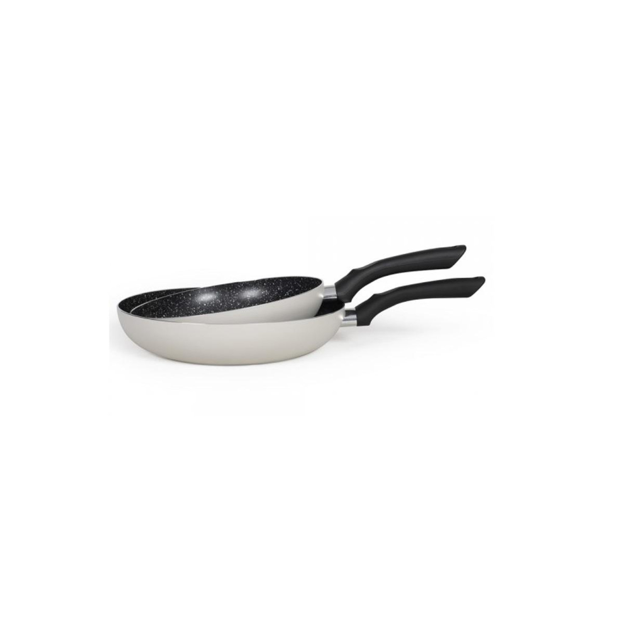 Voir la diapositive 2 : LIVOO Lot de 2 poêles antiadhésif 24/28cm gris - men124gr