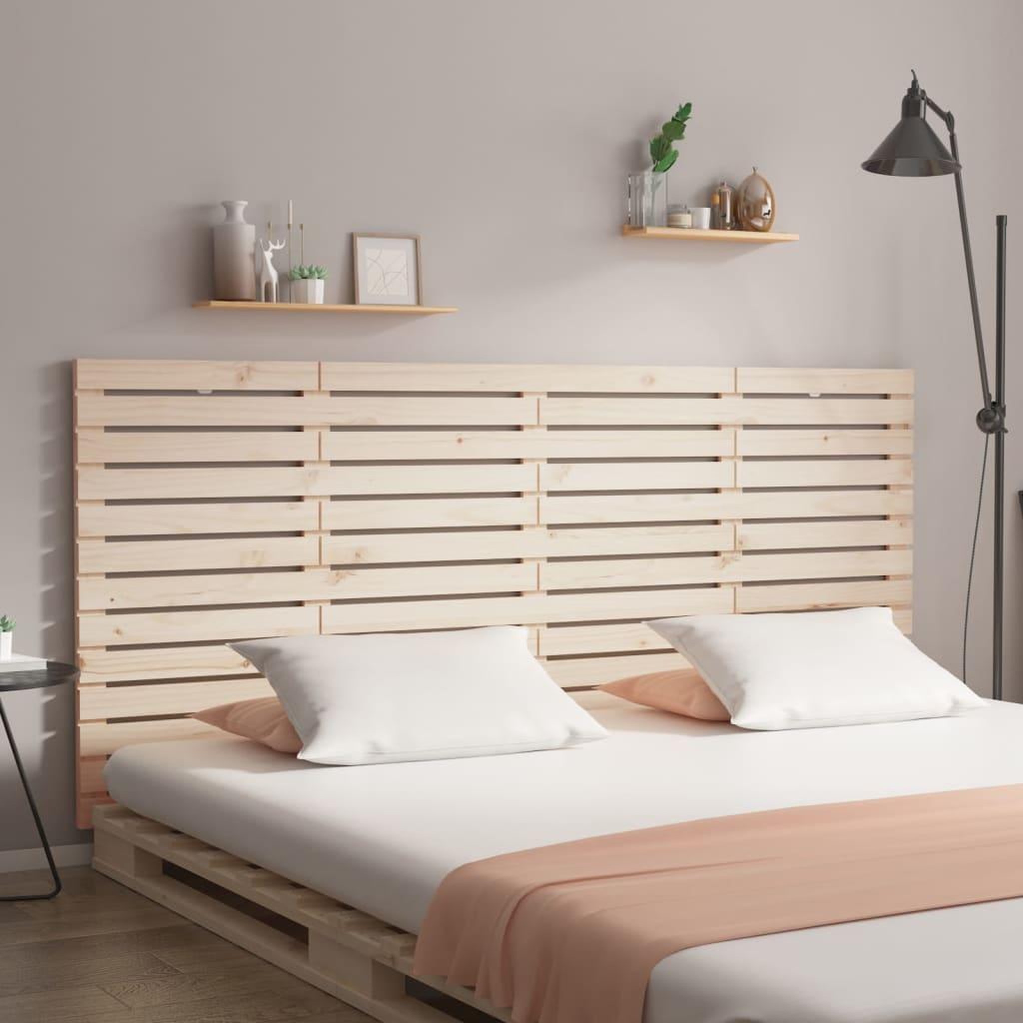 Voir la diapositive 1 : VIDAXL Tete de lit murale 166x3x91,5 cm Bois massif de pin