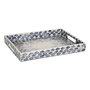 Voir la diapositive 1 : ATMOSPHERA Plateau en Coquillage  Sheila  30x38cm Gris