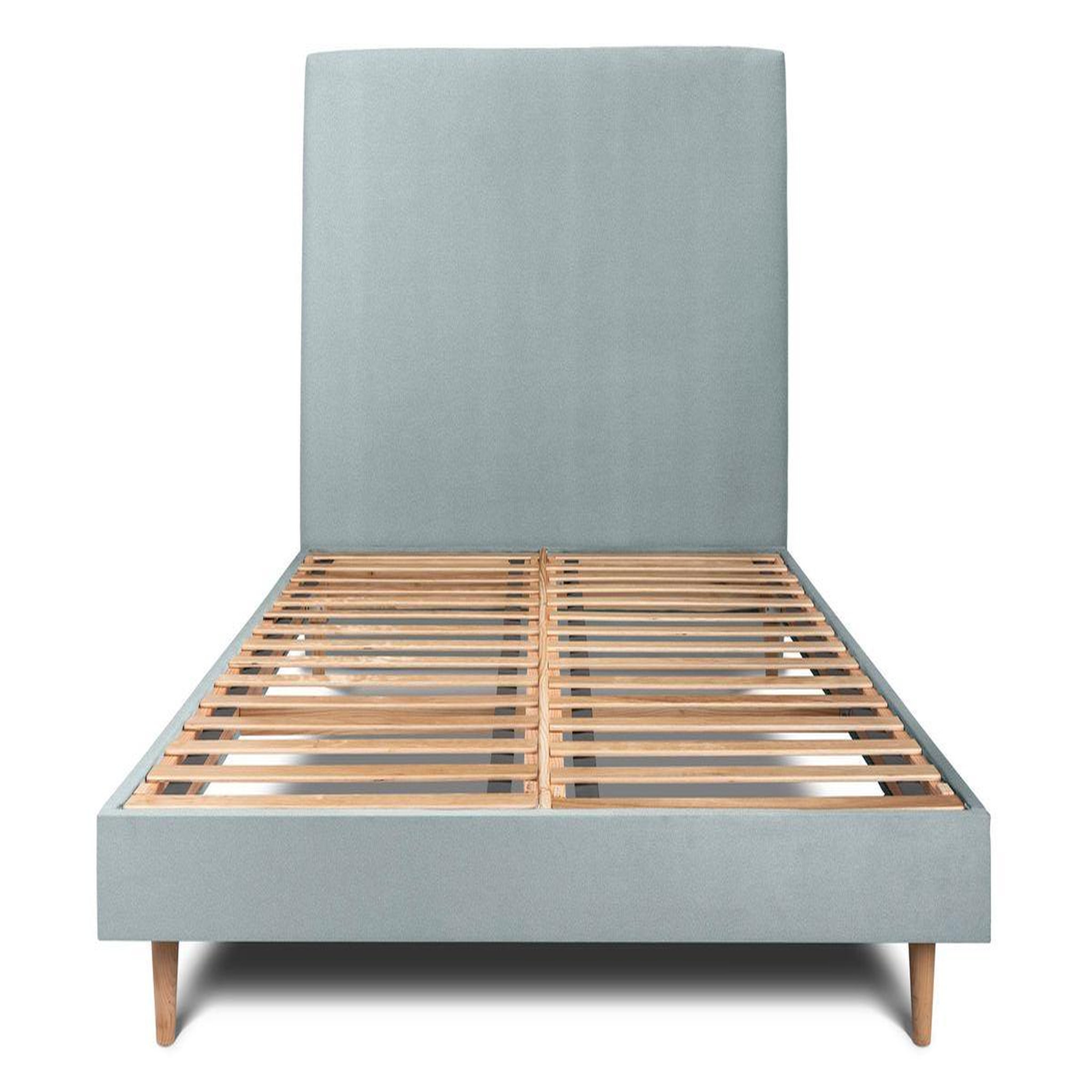 Voir la diapositive 1 : Sommeil de Plomb Lit avec tête de lit tapissier velours et sommier kit - Hauteur totale : 29cm