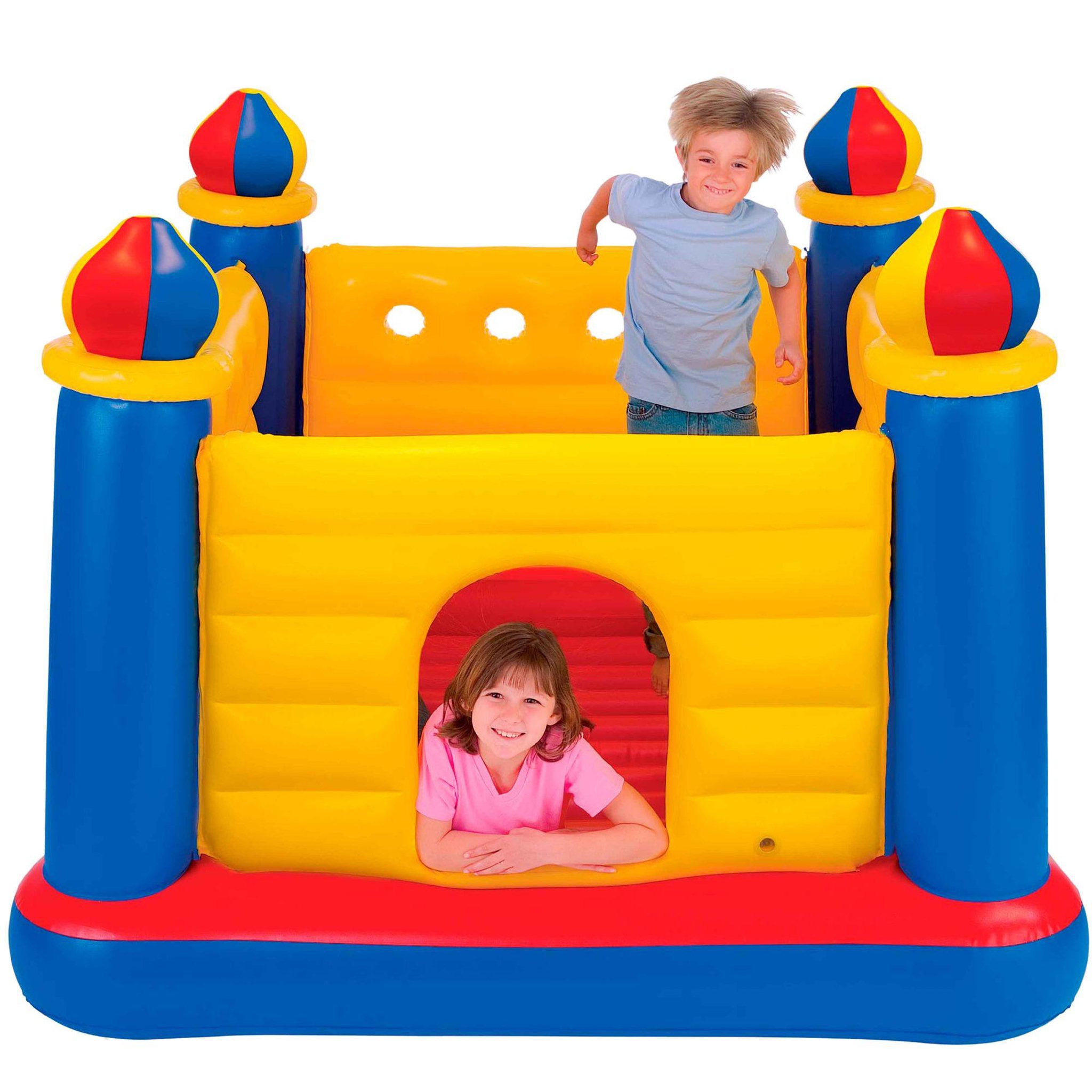 Voir la diapositive 2 : INTEX Trampoline gonflable chateau 1.75x1.75m
