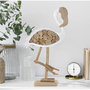 Voir la diapositive 6 : Paris Prix Statue Flamant Rose en Bois  Tanoak  56cm Naturel & Blanc