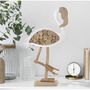 Voir la diapositive 6 : Paris Prix Statue Flamant Rose en Bois  Tanoak  56cm Naturel & Blanc