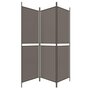 Voir la diapositive 5 : VIDAXL Cloison de separation 3 panneaux Anthracite 150x200 cm Tissu