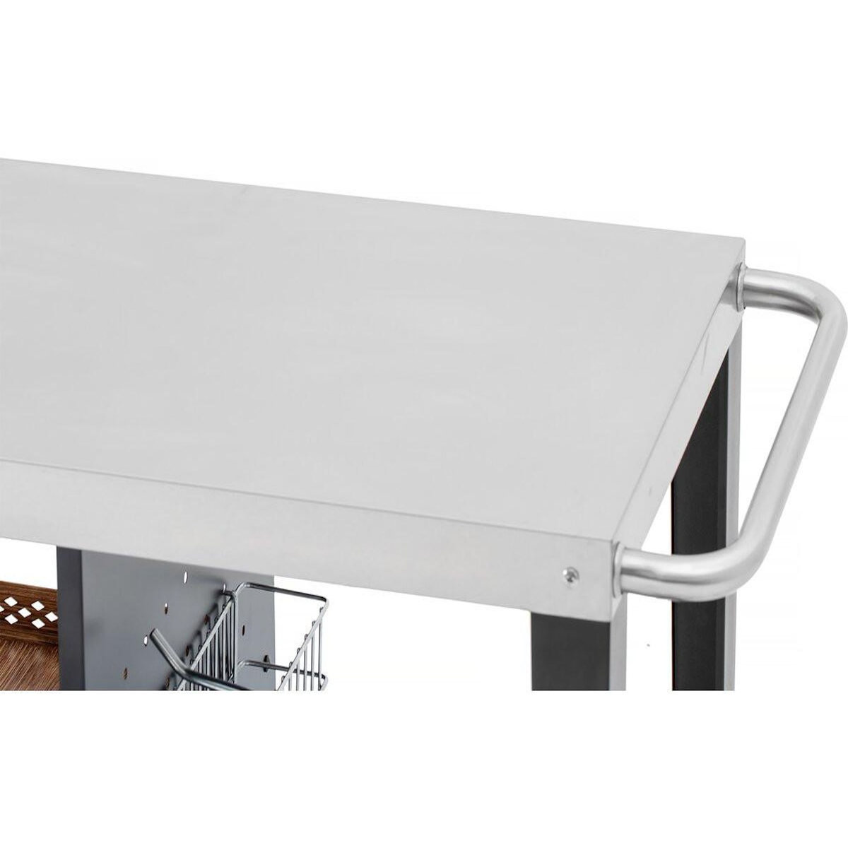 Habitat et Jardin Desserte de barbecue en métal  Gelia  - 117 x 59 x 80 cm - Noir