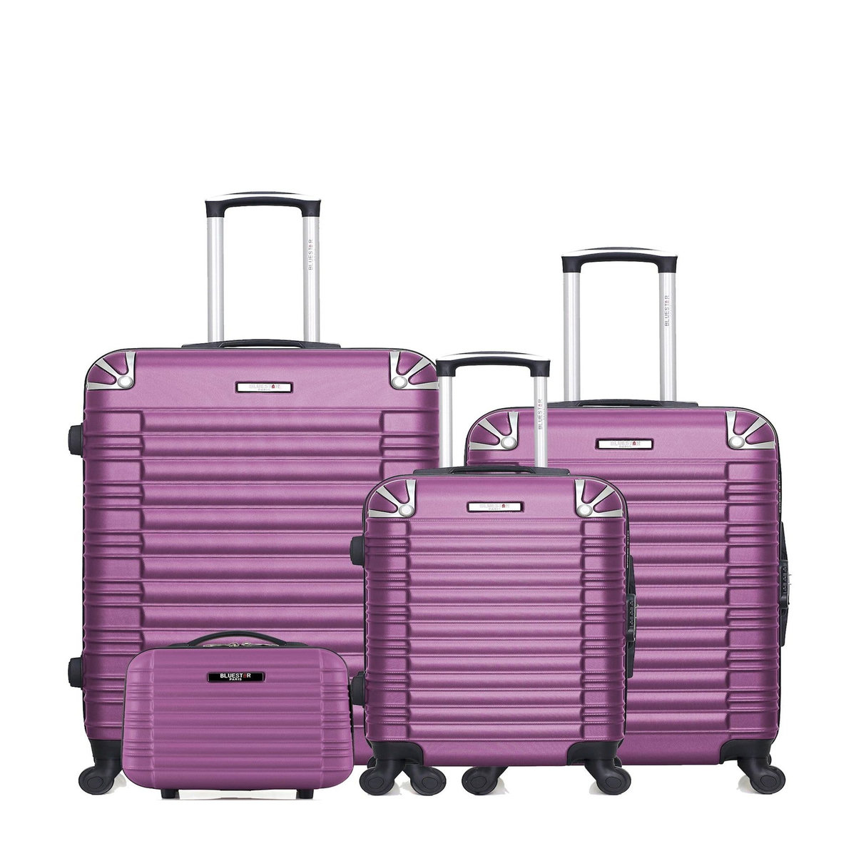 BLUESTAR BLUESTAR - Set de 4 Valises LIMA-C 75 cm 4 Roues