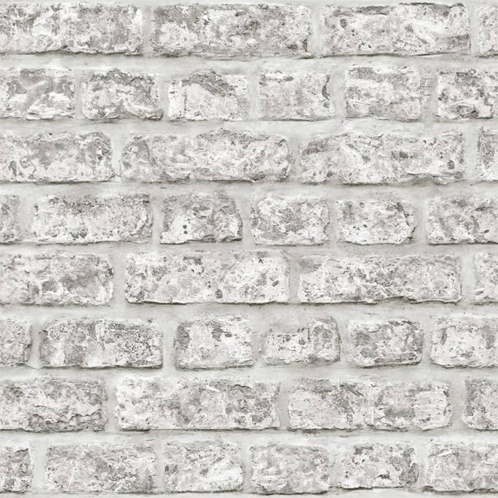 Voir la diapositive 2 : Noordwand Noordwand Papier peint Topchic Brick Wall Gris fonce