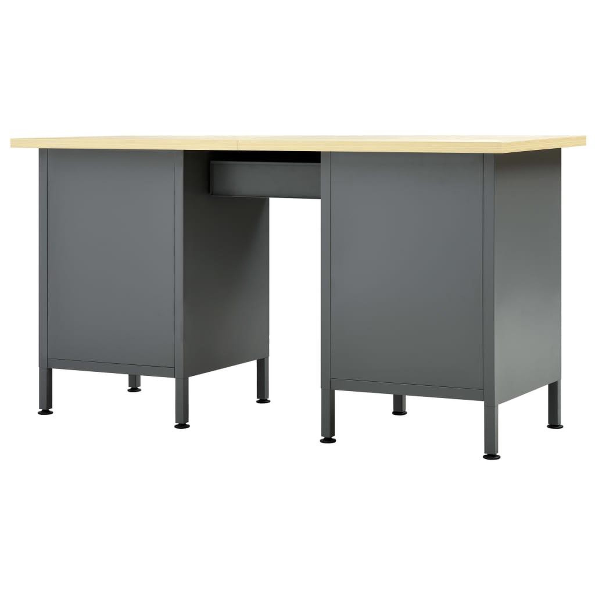 Voir la diapositive 4 : VIDAXL Etabli Noir 160x60x85 cm Acier