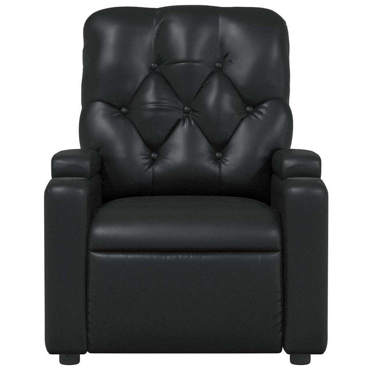 VIDAXL Fauteuil de massage inclinable Noir Similicuir