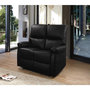 Voir la diapositive 2 : Habitat et Jardin Canapé relax  Lincoln  - 147 x 89 x 103 cm - 2 places - Noir