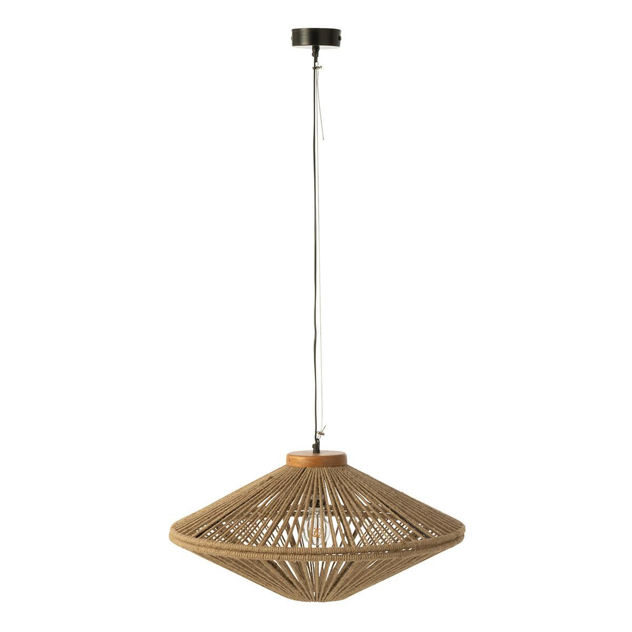 J-LINE Lampe suspension en jute  dollie  62cm naturel