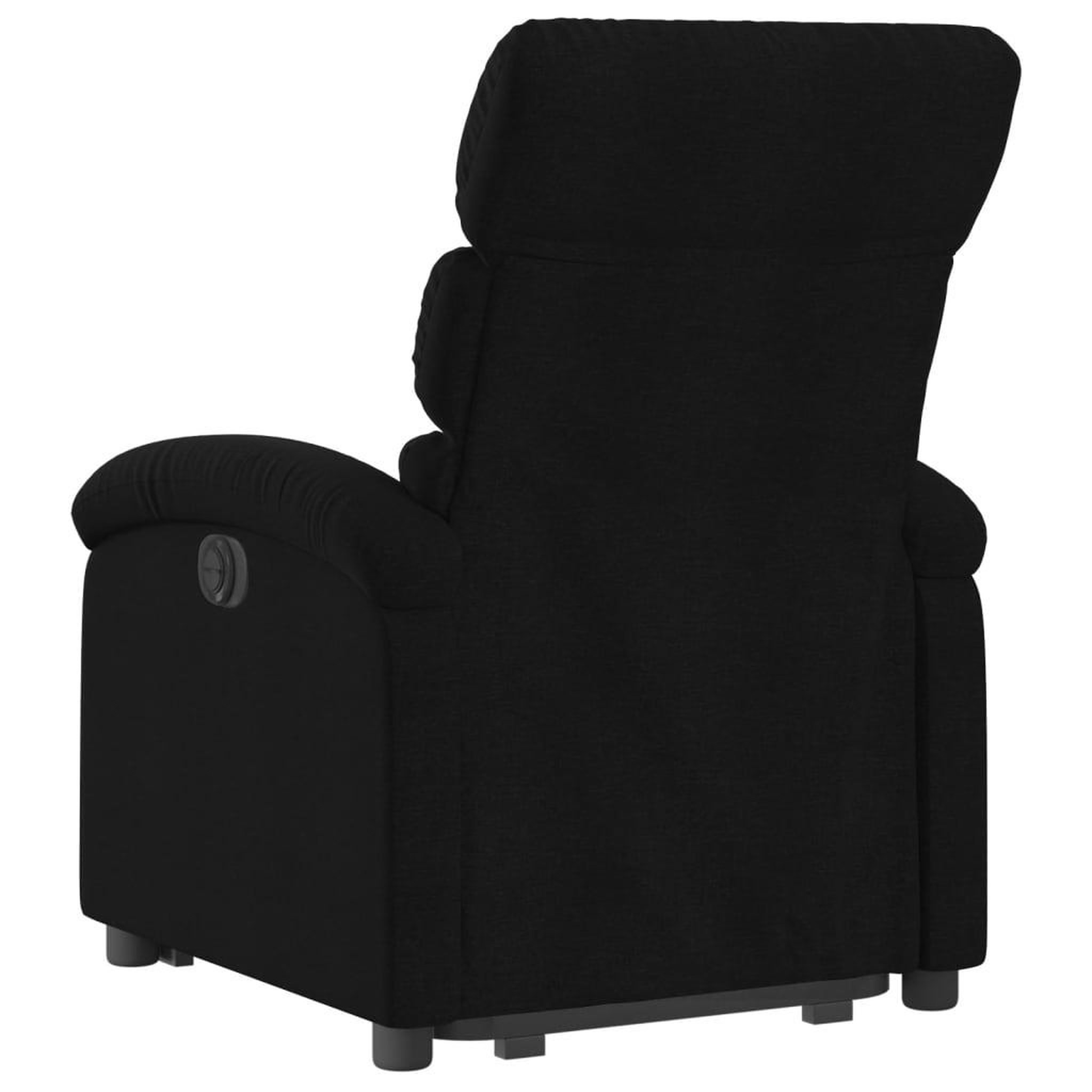 Voir la diapositive 4 : VIDAXL Fauteuil inclinable noir tissu