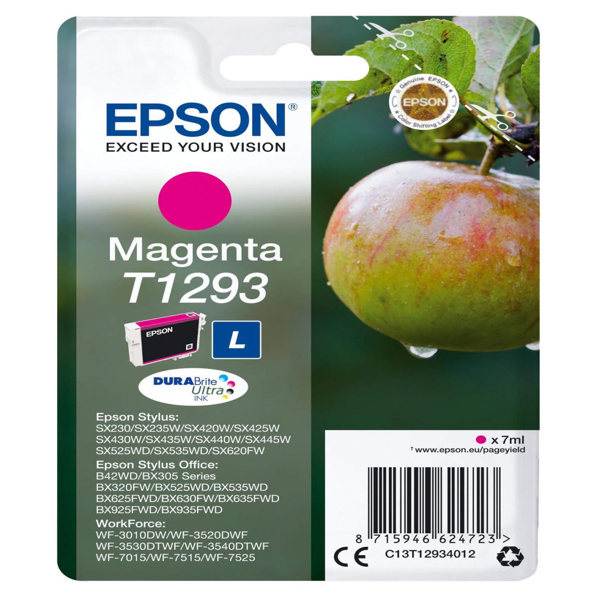 Voir la diapositive 2 : Epson Epson apple t1293 cartouche d'encre 1 pièce(s) original magenta