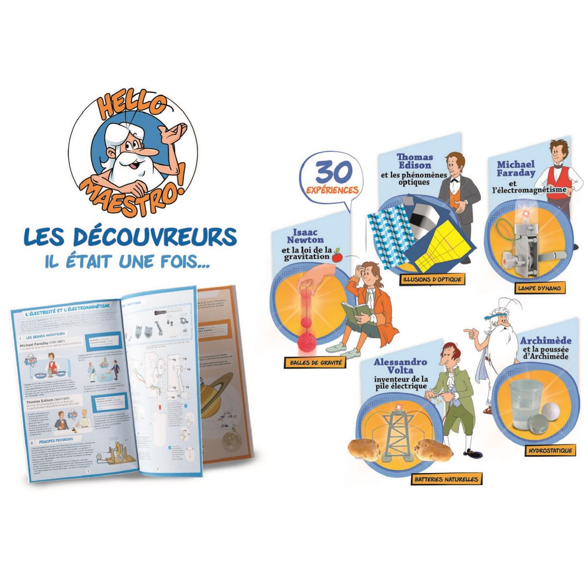 EDUCA Kit d'expériences - Il était une fois...les découvreurs